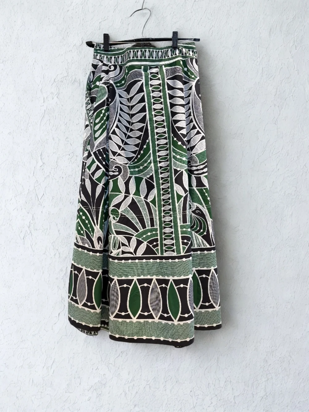 FARM Rio Lace Nature Leaf Print Skirt, Medium, Leaf Print - Picture 7 of 9